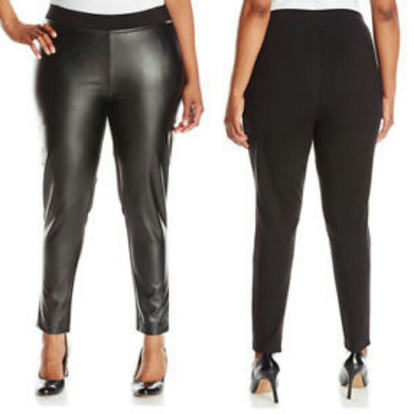 Calvin Klein Pants - LOWEST! NWT CK STRETCH VEGAN LEATHER
